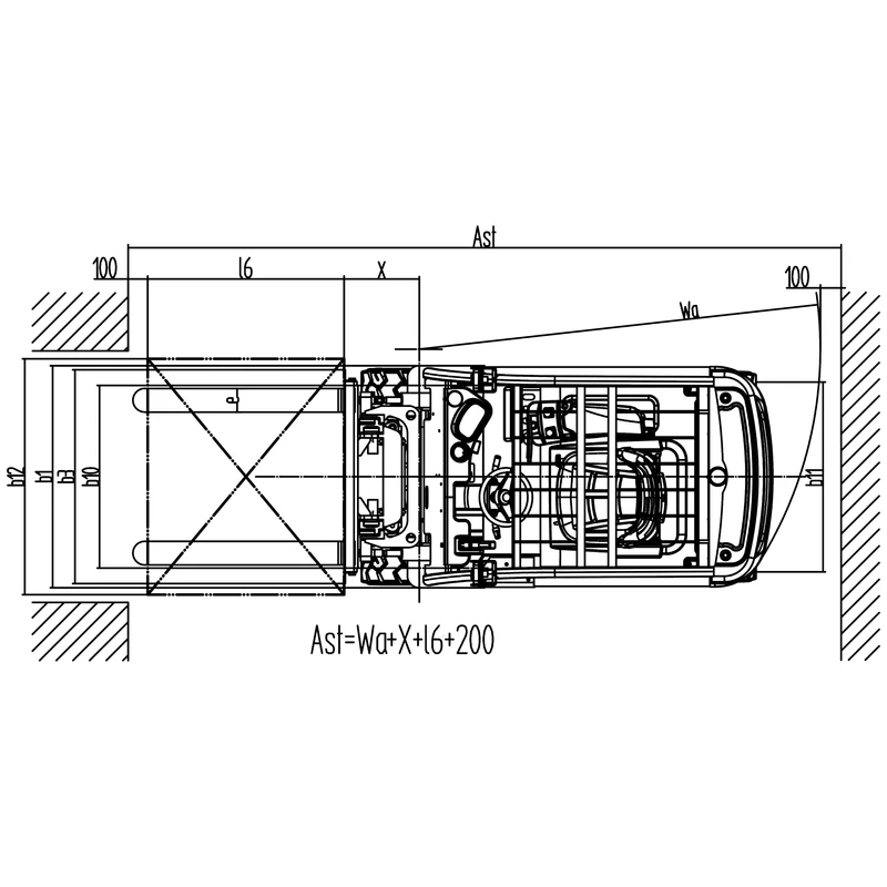 Elektrisk gaffeltruck med fuld AC, ECV16S-ECV35S – billede 2