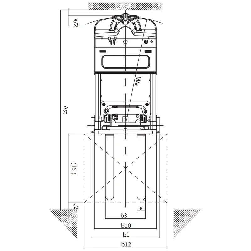 Elektrisk kontravægtsstabler EVVP15H/EVVP05H, 1500 kg – produktbillede 4