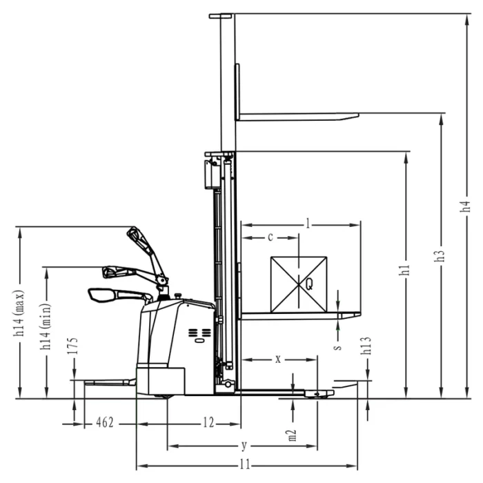 EVV20-P pallestabler med førerplatform og AC-motor – visning 4