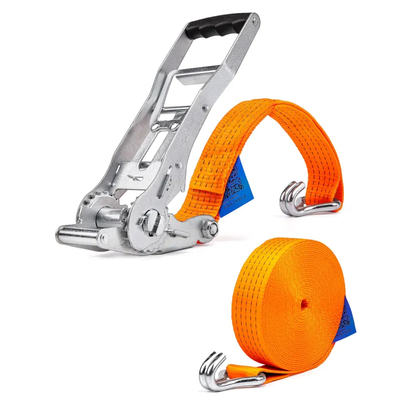ERGO todelt surringsbånd med skralde (DKG5-50-ERGO) 5000 kg, 50 mm
