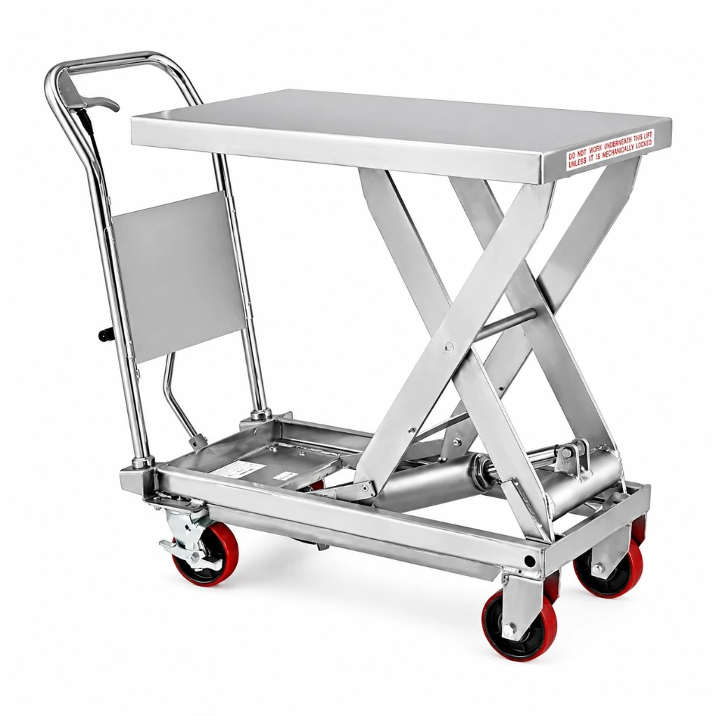 Mobilt løftebord i rustfrit stål (MPS300S) 300 kg