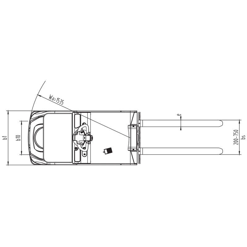 NKV10-P ordreplukker med EPS-servostyring og 1000 kg løftekapacitet