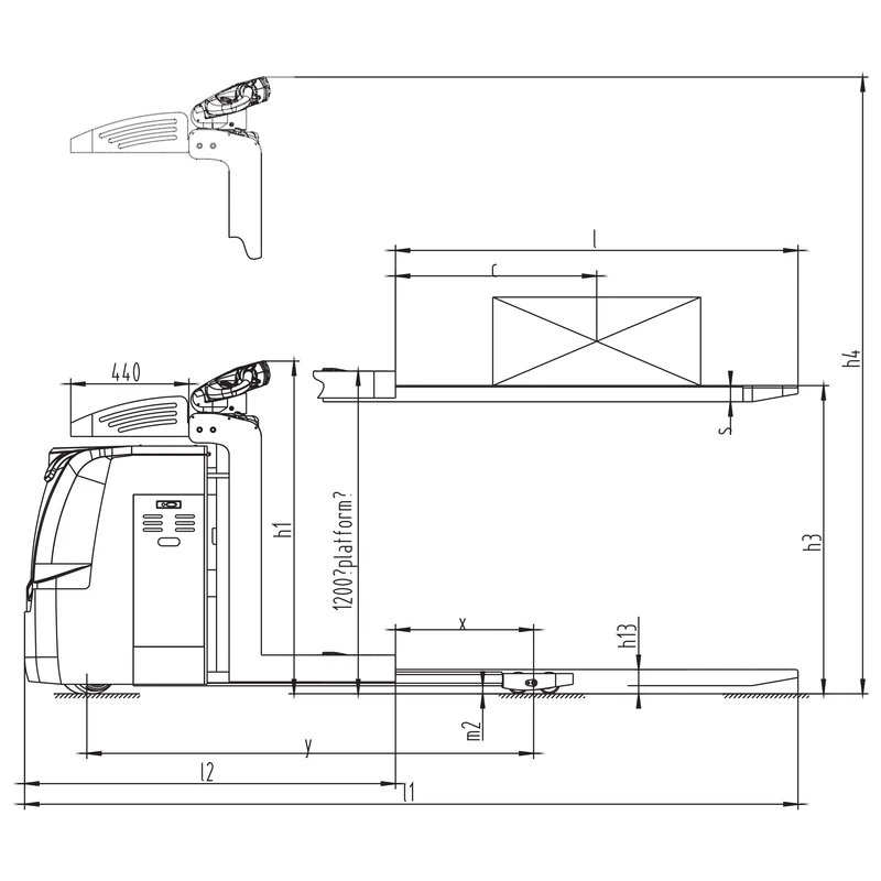 Elektrisk ordreplukker NKV10/NKV12 med EPS-servostyring