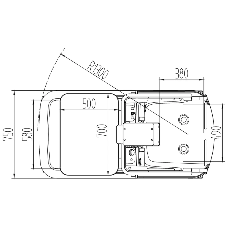 Mini-ordreplukker MKV med løftehøjde på 4225 mm