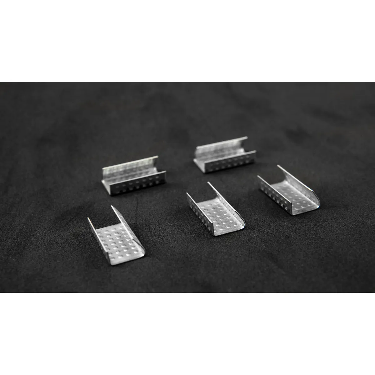 Stålplomber til PP-omsnøringsbånd (BUCKLES-12PP) 12 mm