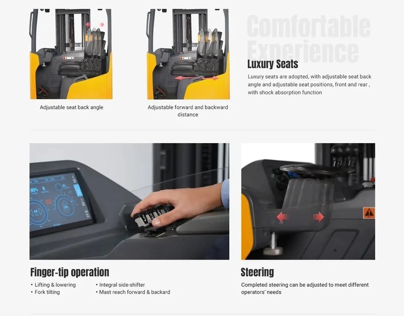 Deluxe-serie reachtruck REV20D med løftekapacitet på 2000 kg – billede 3