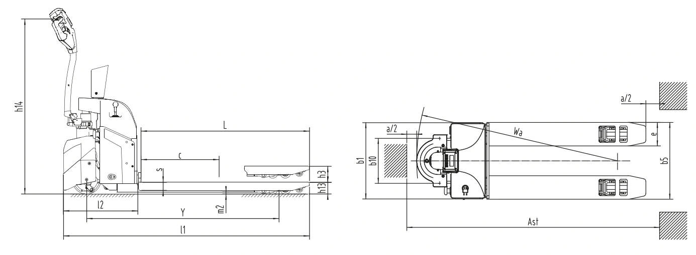 CBD15W-EC og CBD20W-EC elektrisk palleløfter med integreret vejesystem